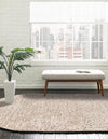 Eternal Plush Oasis Collection Area Rug -  Tranquility (Linen) Oval Linen  lifestyle 41