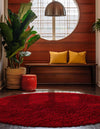 Majestic Manor Collection Area Rug - Versailles (Lipstick) Round Lipstick  lifestyle 21
