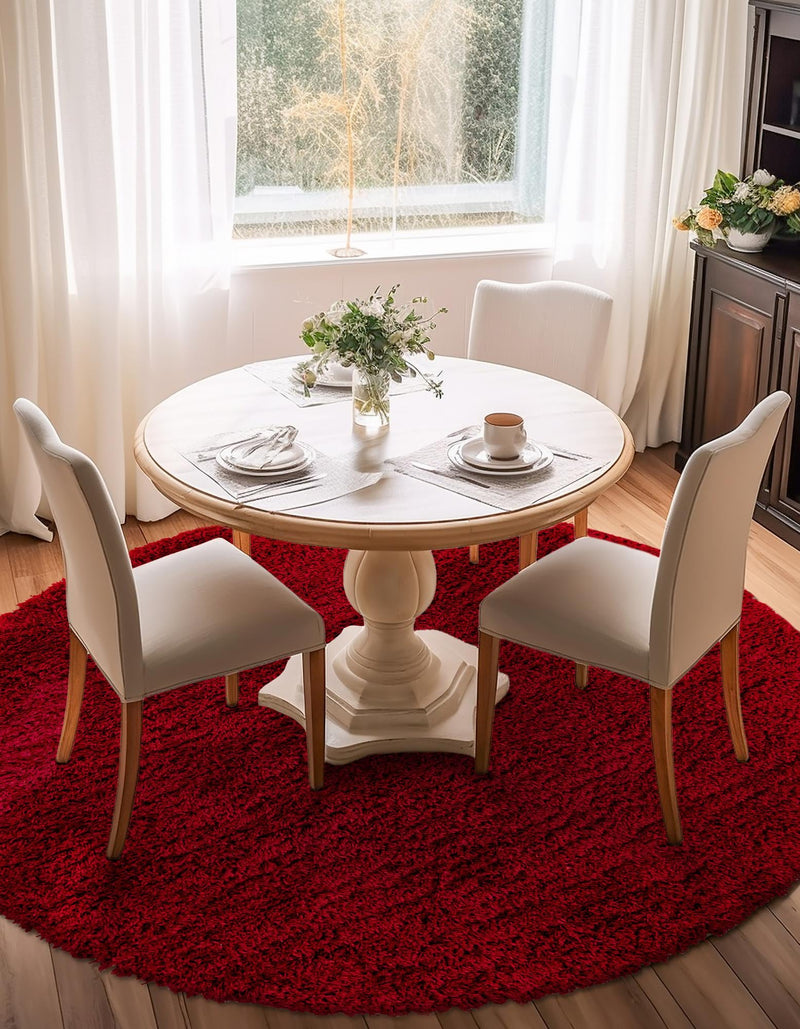 Majestic Manor Collection Area Rug - Versailles (Lipstick) Round Lipstick  lifestyle 31