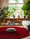 Majestic Manor Collection Area Rug - Versailles (Lipstick) Round Lipstick  lifestyle 33