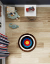 Urban Loft Haven Collection Area Rug - Metropolis Round Multi  lifestyle 3