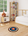 Urban Loft Haven Collection Area Rug - Metropolis Round Multi  lifestyle 5