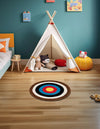 Urban Loft Haven Collection Area Rug - Metropolis Round Multi  lifestyle 7