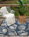 Seaside Haven Rugs Collection Area Rug -  Lighthouse (Navy Blue and Ivory) Rectangle Navy Blue and Ivory  lifestyle 3