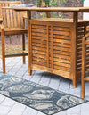 Seaside Haven Rugs Collection Area Rug -  Lighthouse (Navy Blue and Ivory) Runner Navy Blue and Ivory  lifestyle 5