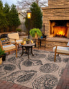 Seaside Haven Rugs Collection Area Rug -  Lighthouse (Brown and Black) Square Brown and Black  lifestyle 3