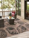 Seaside Haven Rugs Collection Area Rug -  Lighthouse (Brown and Black) Square Brown and Black  lifestyle 5