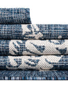 Seaside Haven Rugs Collection Area Rug -  Wavecrest Rectangle Navy Blue  lifestyle 27