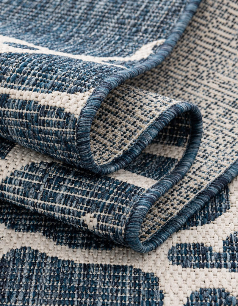 Seaside Haven Rugs Collection Area Rug -  Wavecrest Rectangle Navy Blue  lifestyle 31
