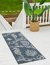 Seaside Haven Rugs Collection Area Rug -  Wavecrest Runner Navy Blue  lifestyle 8