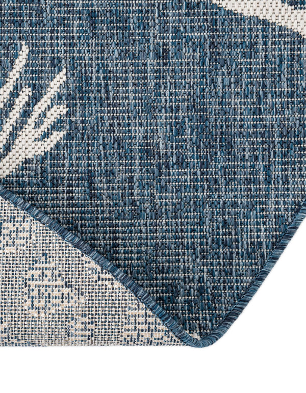 Seaside Haven Rugs Collection Area Rug -  Wavecrest Round Navy Blue  lifestyle 15