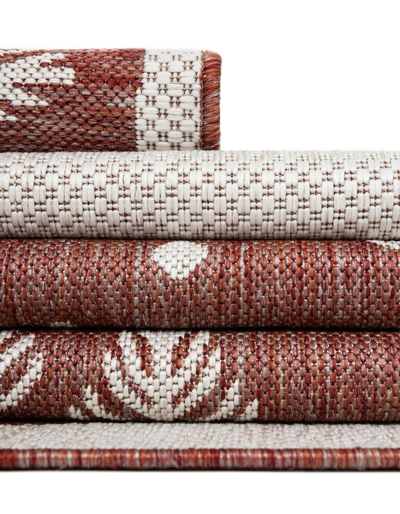 Garden Festivity Collection Area Rug - Evergreen Rectangle Red  lifestyle 57
