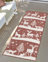 Garden Festivity Collection Area Rug - Evergreen Runner Red  lifestyle 67