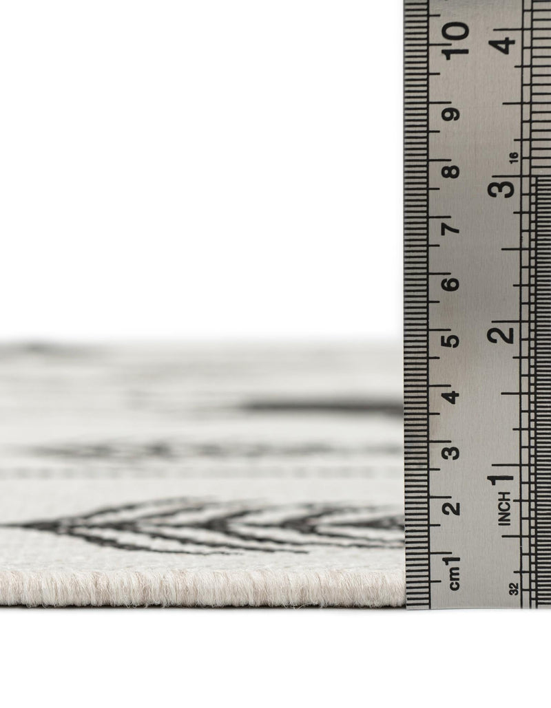 Garden Festivity Collection Area Rug - Evergreen Rectangle Black and White  lifestyle 71