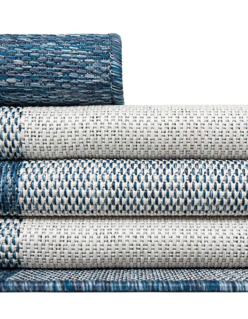 Patio Plaid Collection Area Rug - Veranda Rectangle Blue  lifestyle 16