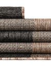 Patio Plaid Collection Area Rug - Veranda Rectangle Black and Brown  lifestyle 14