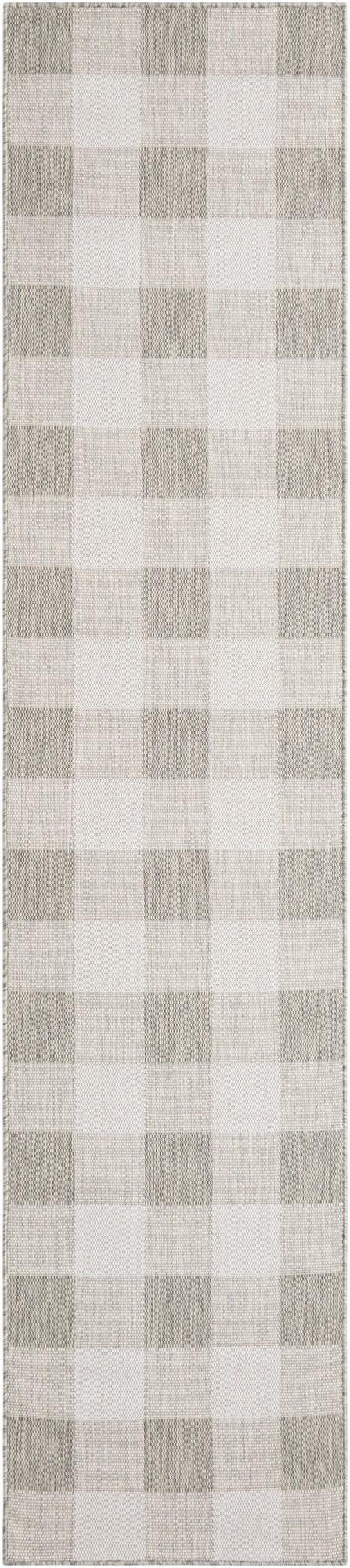 Patio Plaid Collection Area Rug - Veranda Runner Gray  lifestyle 88