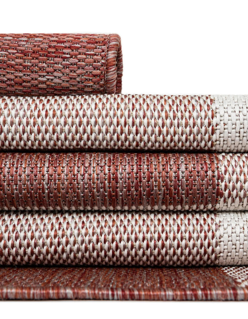 Patio Plaid Collection Area Rug - Veranda Rectangle Red  lifestyle 19