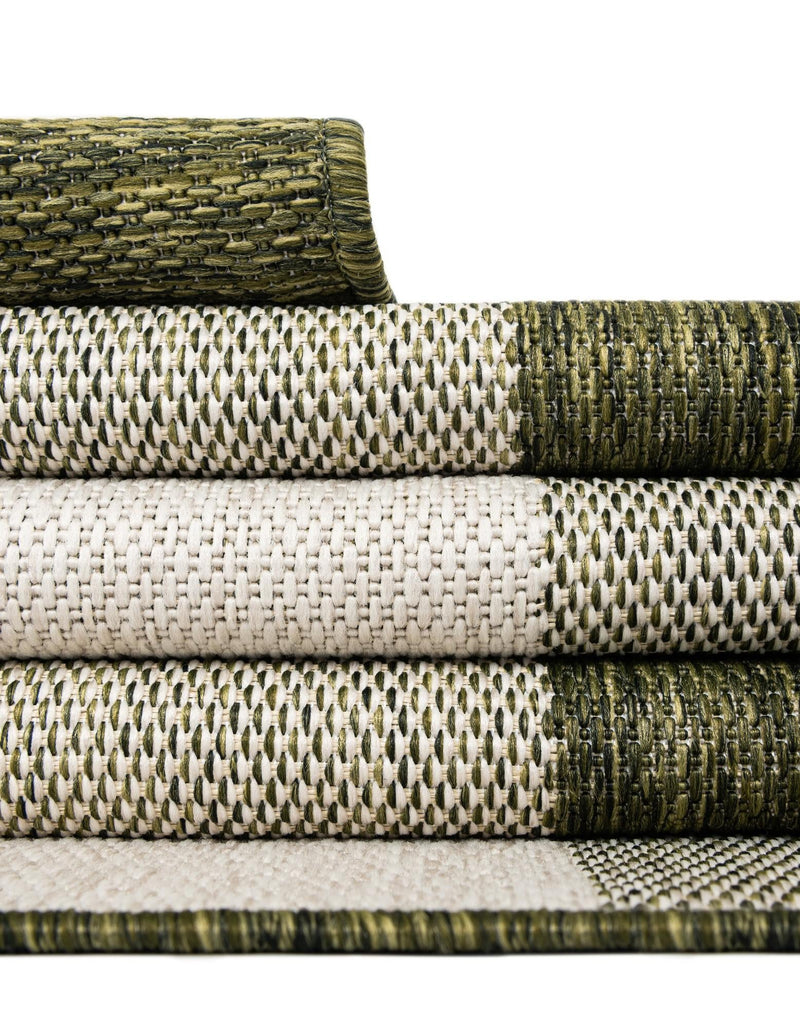 Patio Plaid Collection Area Rug - Veranda Rectangle Green  lifestyle 18
