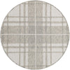 Patio Plaid Collection Area Rug -  Terrace Round Gray  lifestyle 115