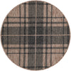 Patio Plaid Collection Area Rug -  Terrace Round Black and Brown  lifestyle 108