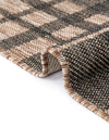 Patio Plaid Collection Area Rug -  Terrace Rectangle Black and Brown  lifestyle 24