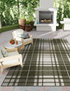 Patio Plaid Collection Area Rug -  Terrace Rectangle Green  lifestyle 22