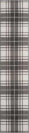 Patio Plaid Collection Area Rug -  Terrace Runner Black and White  lifestyle 112