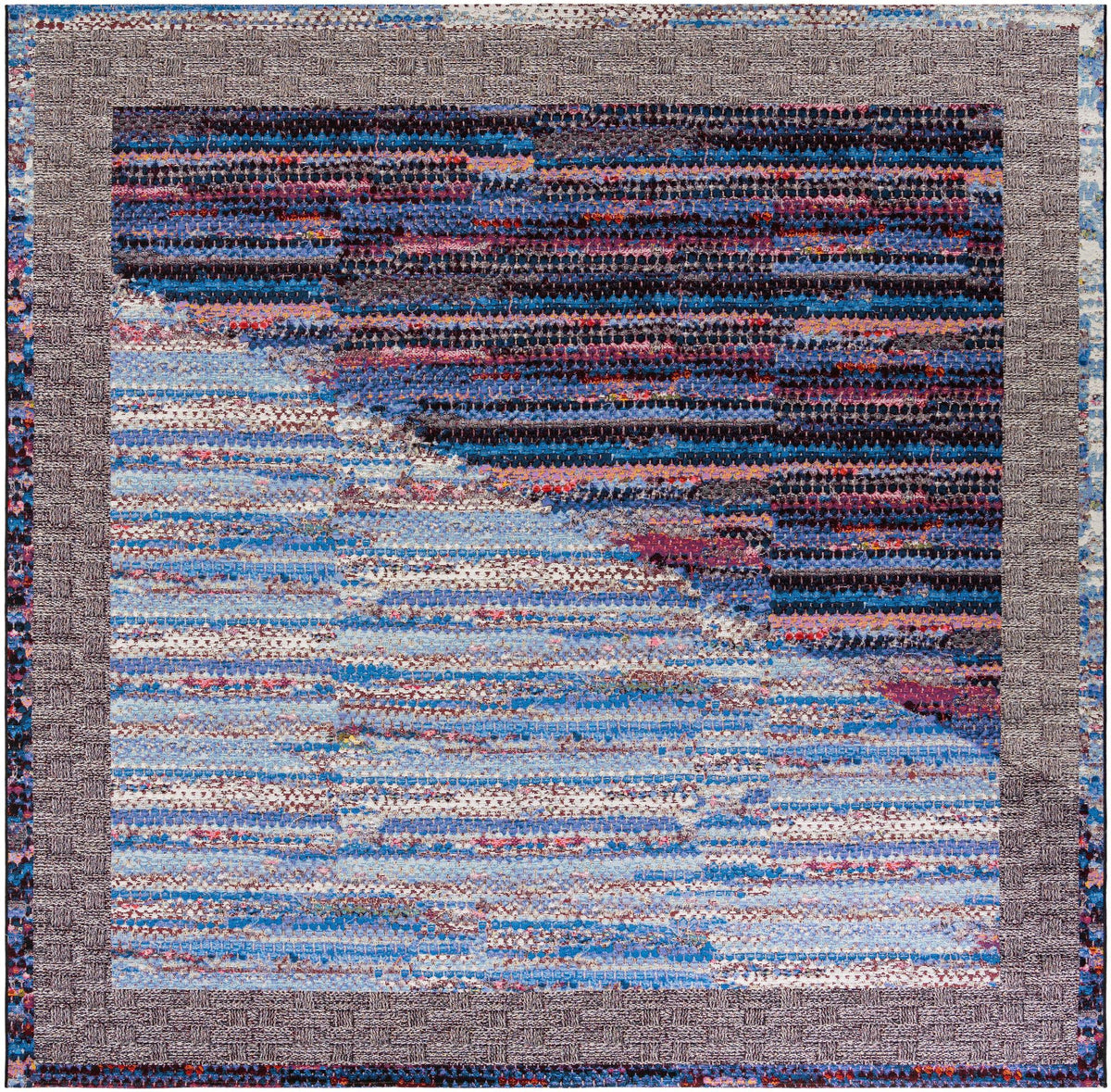 Urban Terrace Collection Area Rug -  Oasis Square Multi  lifestyle 23