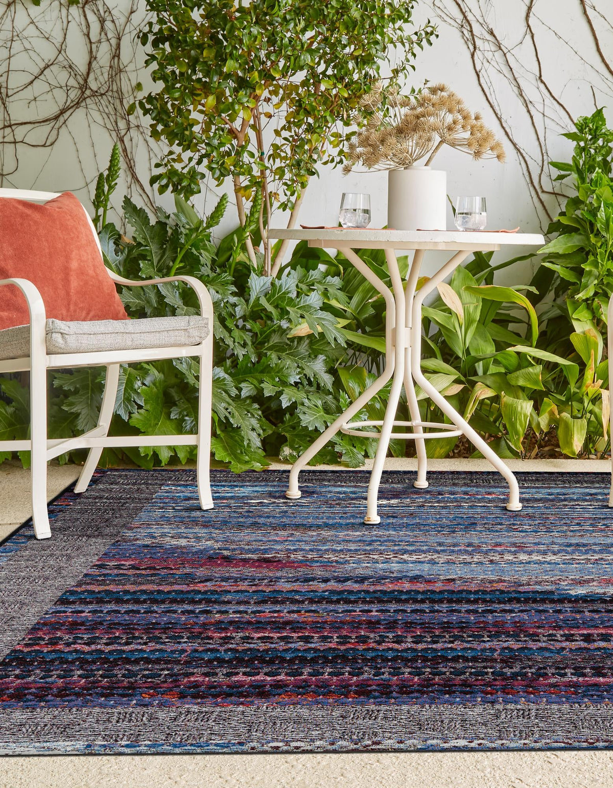 Urban Terrace Collection Area Rug -  Oasis Rectangle Multi  lifestyle 5