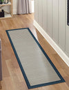 Terrace Fringe Collection Area Rug - Oceanside Runner Navy Blue  lifestyle 77