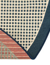 Terrace Fringe Collection Area Rug - Oceanside Round Navy Blue  lifestyle 138
