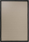 Terrace Fringe Collection Area Rug - Oceanside Rectangle Black Main