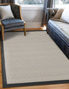 Terrace Fringe Collection Area Rug - Oceanside Rectangle Black  lifestyle 5