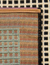 Terrace Fringe Collection Area Rug - Oceanside Runner Black  lifestyle 139