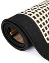 Terrace Fringe Collection Area Rug - Oceanside Runner Black  lifestyle 150