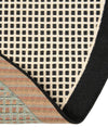 Terrace Fringe Collection Area Rug - Oceanside Round Black  lifestyle 140