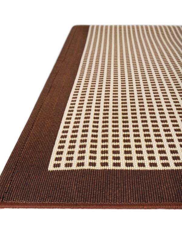 Terrace Fringe Collection Area Rug - Oceanside Runner Brown  lifestyle 132