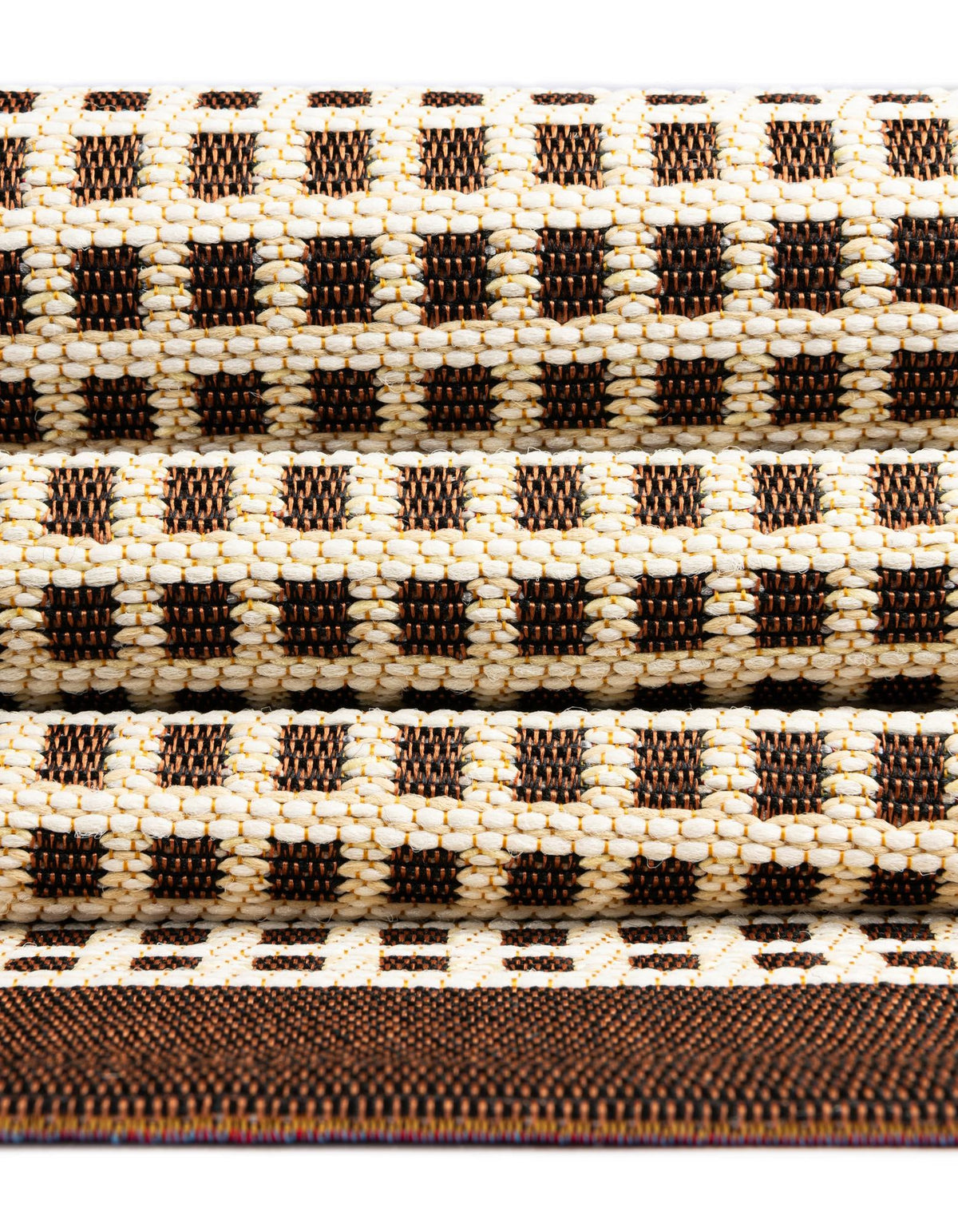Terrace Fringe Collection Area Rug - Oceanside Runner Brown  lifestyle 157