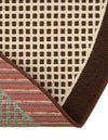 Terrace Fringe Collection Area Rug - Oceanside Round Brown  lifestyle 142