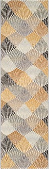 Urban Terrace Collection Area Rug - Metropolis Runner Gray  lifestyle 22