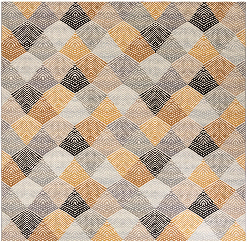 Urban Terrace Collection Area Rug - Metropolis Square Gray  lifestyle 23