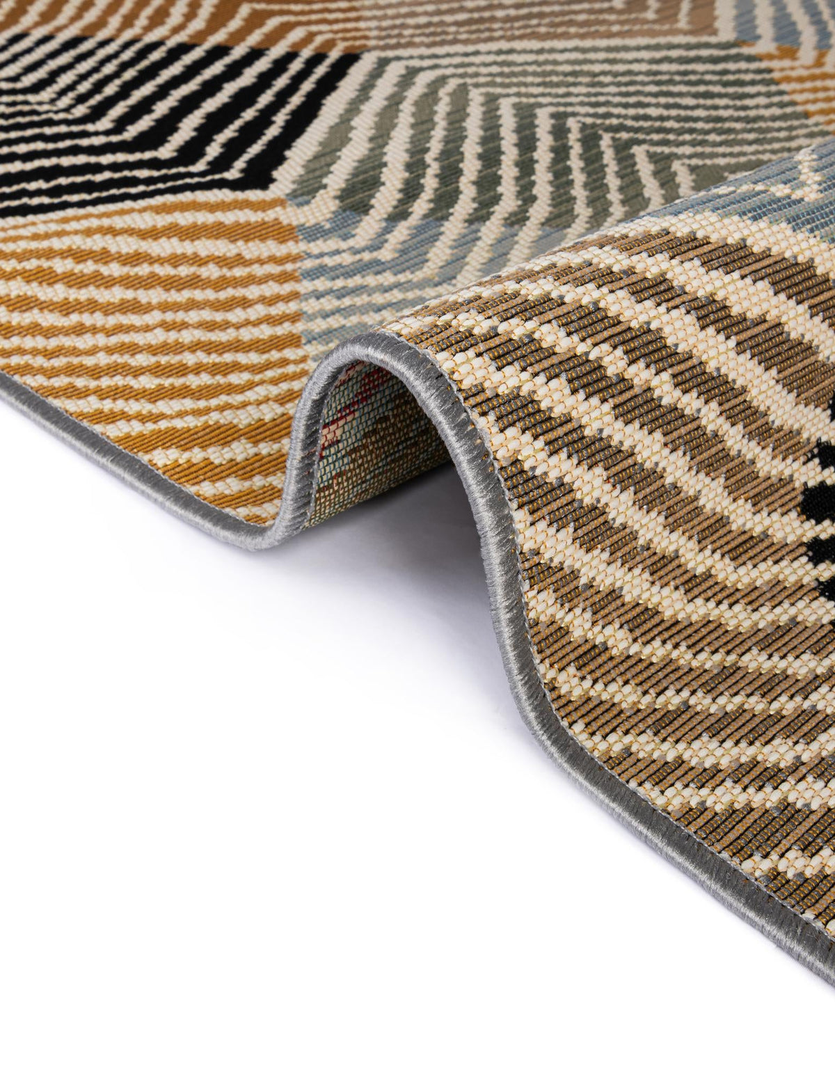 Urban Terrace Collection Area Rug - Metropolis Rectangle Gray  lifestyle 17