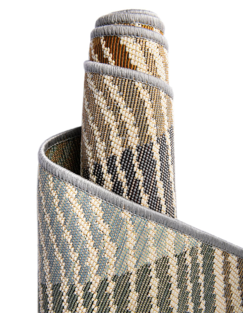 Urban Terrace Collection Area Rug - Metropolis Rectangle Gray  lifestyle 18