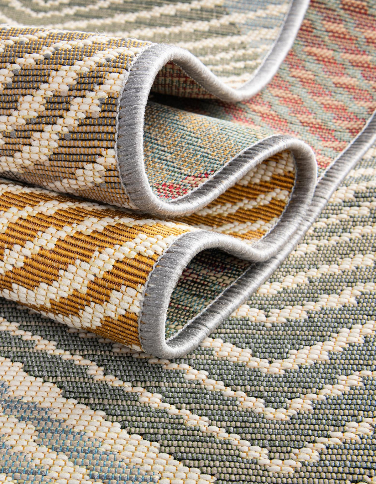 Urban Terrace Collection Area Rug - Metropolis Rectangle Gray  lifestyle 20