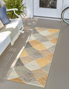 Urban Terrace Collection Area Rug - Metropolis Runner Gray  lifestyle 25
