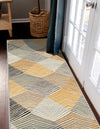 Urban Terrace Collection Area Rug - Metropolis Runner Gray  lifestyle 28
