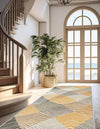Urban Terrace Collection Area Rug - Metropolis Runner Gray  lifestyle 46