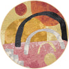 Urban Terrace Collection Area Rug -  Skyline Round Multi  lifestyle 47
