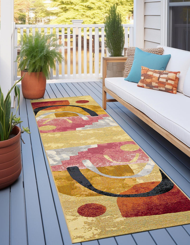 Urban Terrace Collection Area Rug -  Skyline Runner Multi  lifestyle 43